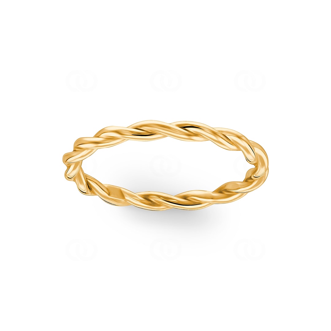 Kordelring 750/18 K Gelbgold