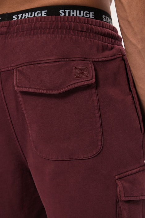 STHUGE Cargo-Bermuda, Elastikbund, Sweat, Relaxed Fit,bis 8 XL