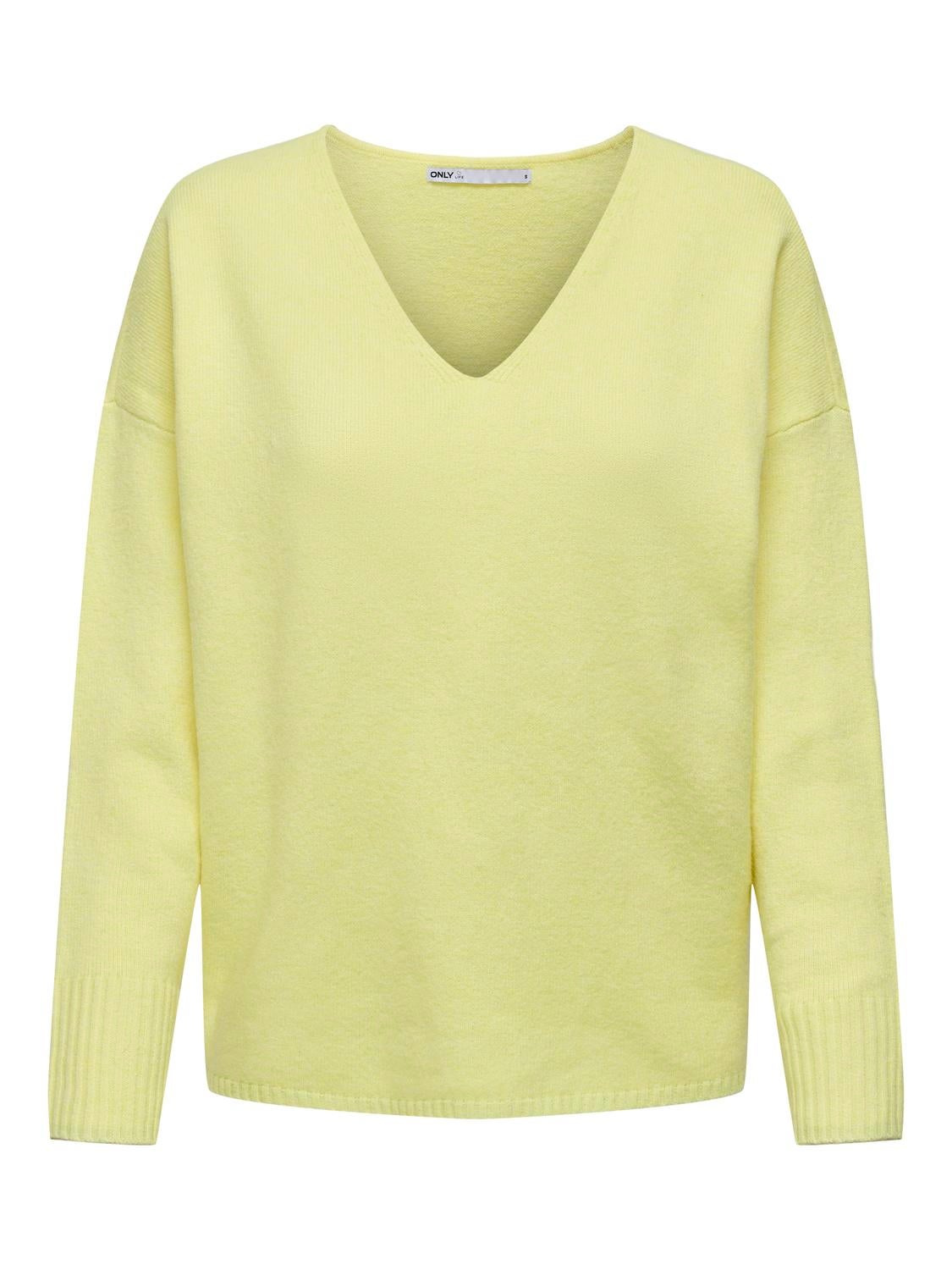 ONLRICA Strickpullover Yellow Pear