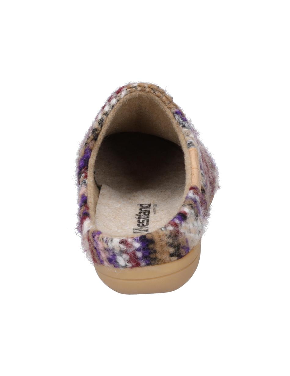 Hausschuh Cadiz 01, lila-multi
