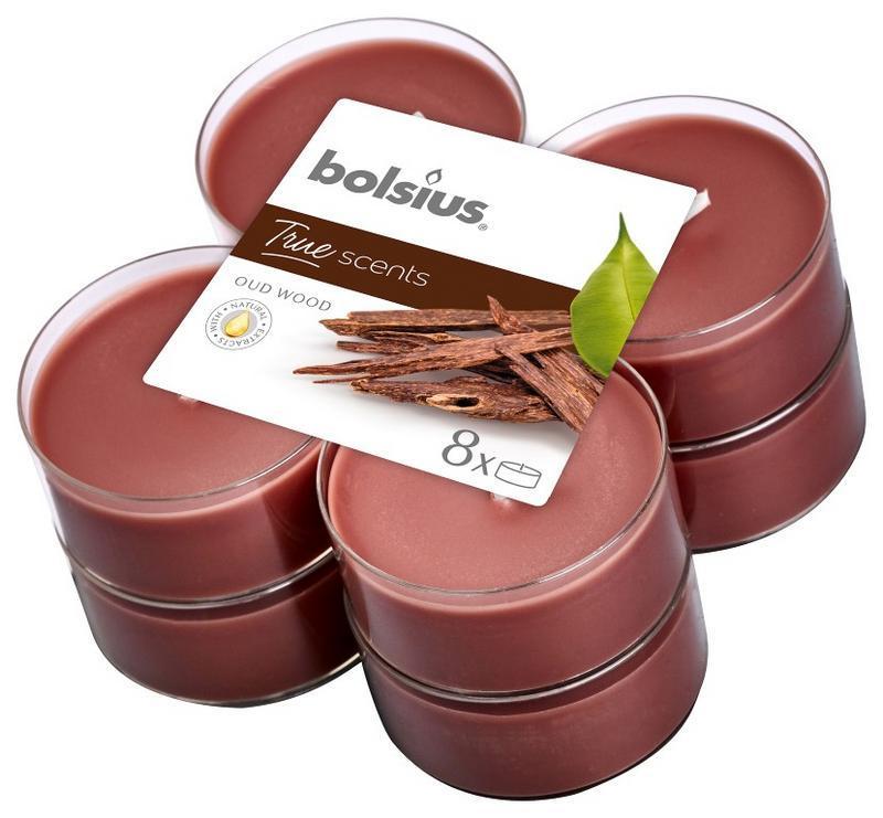 Bolsius True Scents Maxilicht Old Wood 8 Stuks