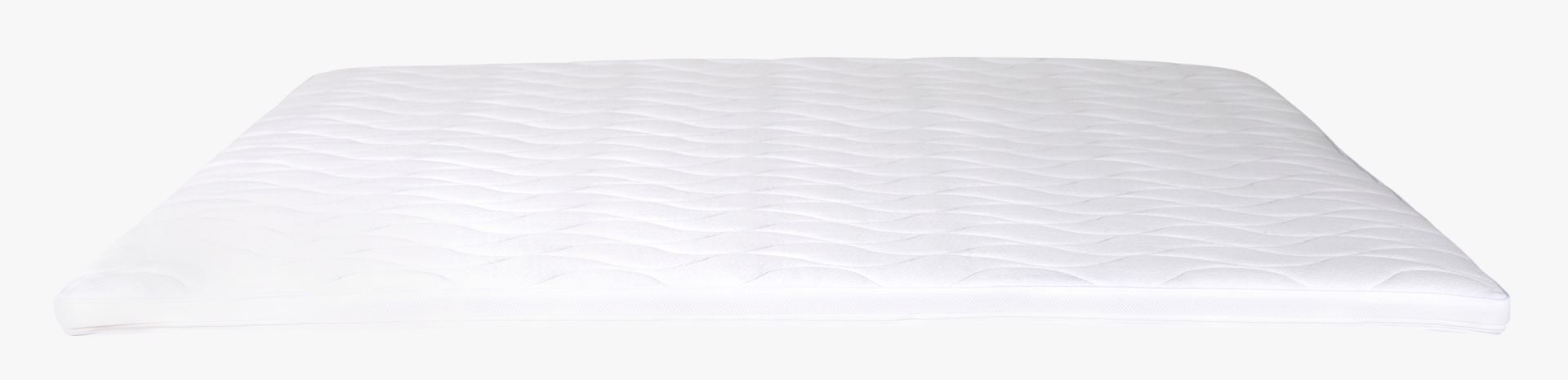 Overmadrass hvit - 150x200 cm