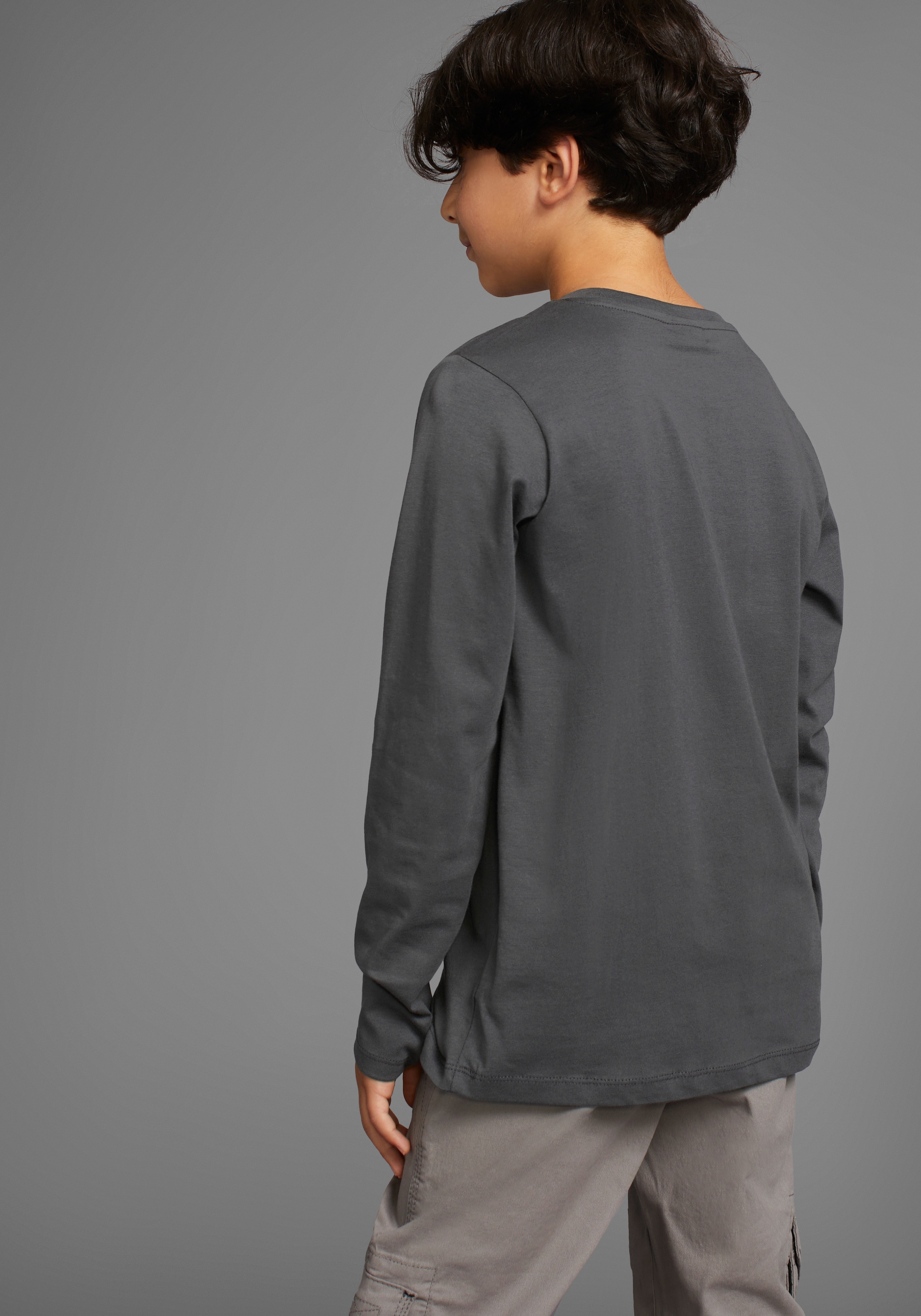 KIDSWORLD Langarmshirt »BIKER«, , lässiger Druck für Jungen