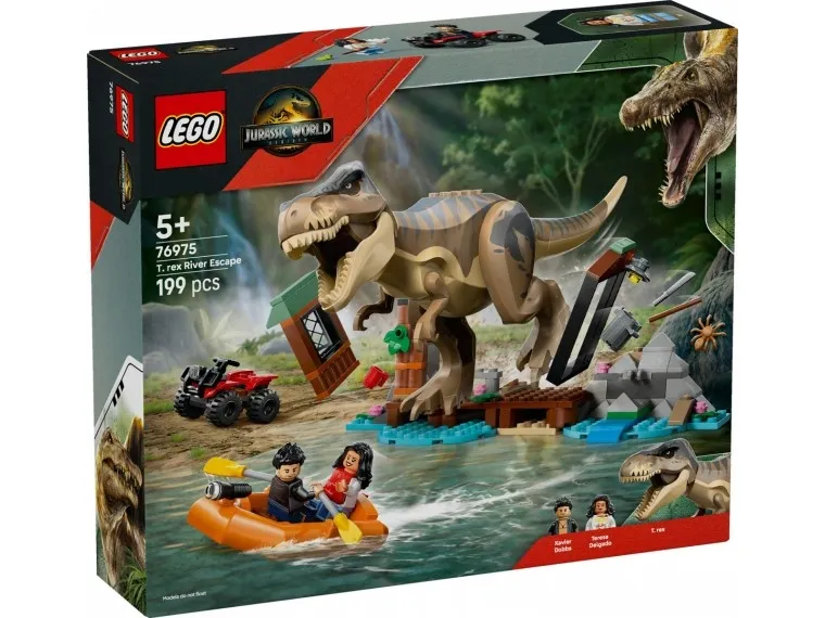 LEGO Jurassic World 76975 Bådflugt fra T. rex