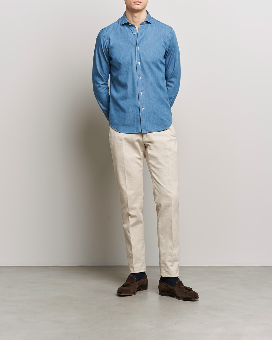 Grigio Denim Shirt Medium Blue