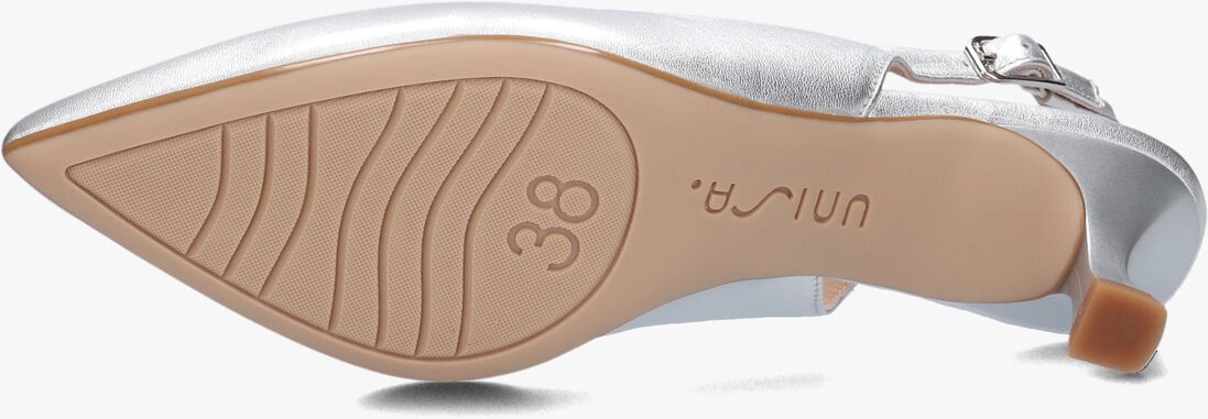 zilveren unisa sandalen jamal met