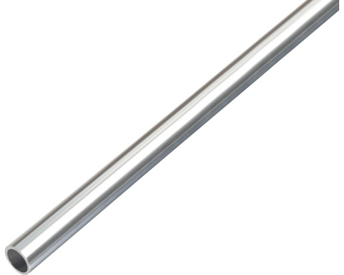 Ronde buis aluminium chroom uitvoering Ø 15 mm, 1 m