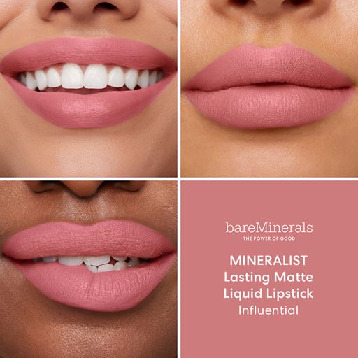 bareMinerals Mineralist Lasting Matte Liquid Læbestift, Influential