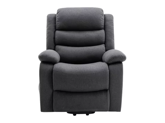 Fauteuil releveur électrique en tissu anthracite NADINE