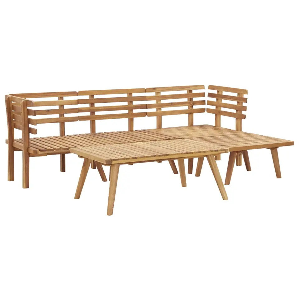 vidaXL - Tuinbank Set - Bruin - Acaciahout