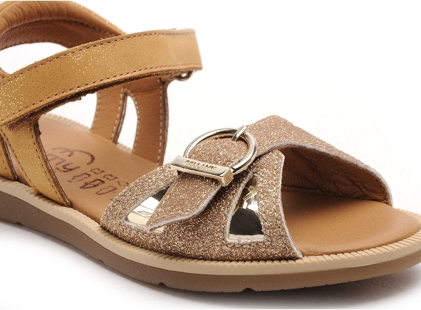 Bellamy nu pieds enfant fillette gim or