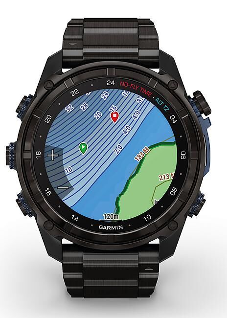 GARMIN - ORDINATEUR DE PLONGEE DESCENT MK3i BRACELET TITANE