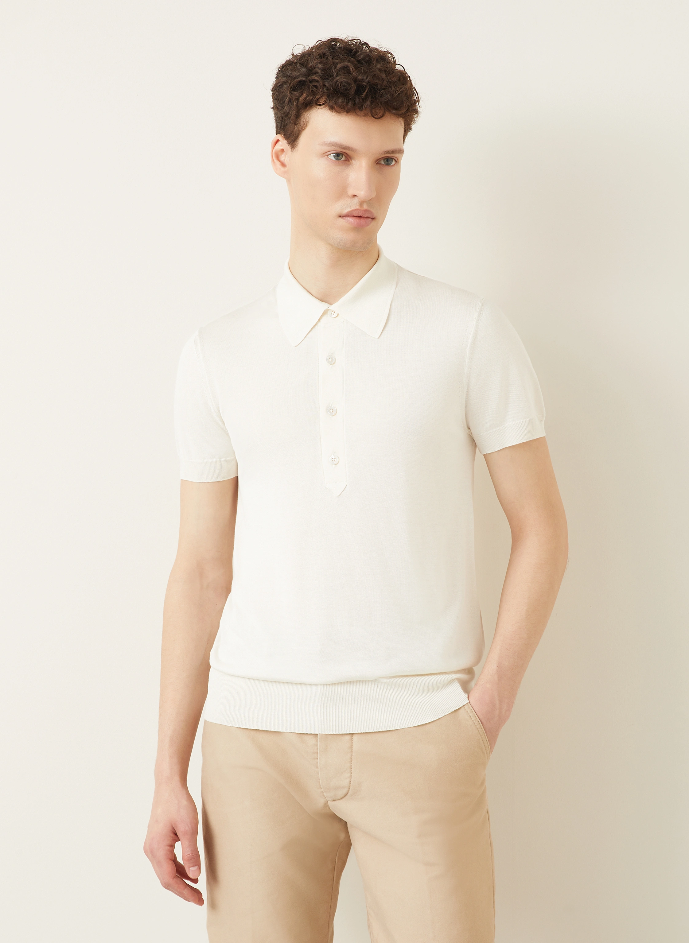 TOM FORD Jersey-Poloshirt mit Seide