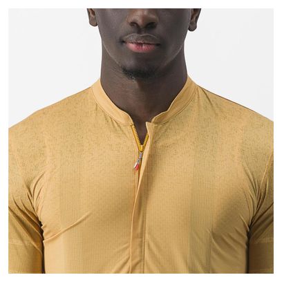 Maillot Manches Courtes Castelli Unlimited Terra Orange Clair