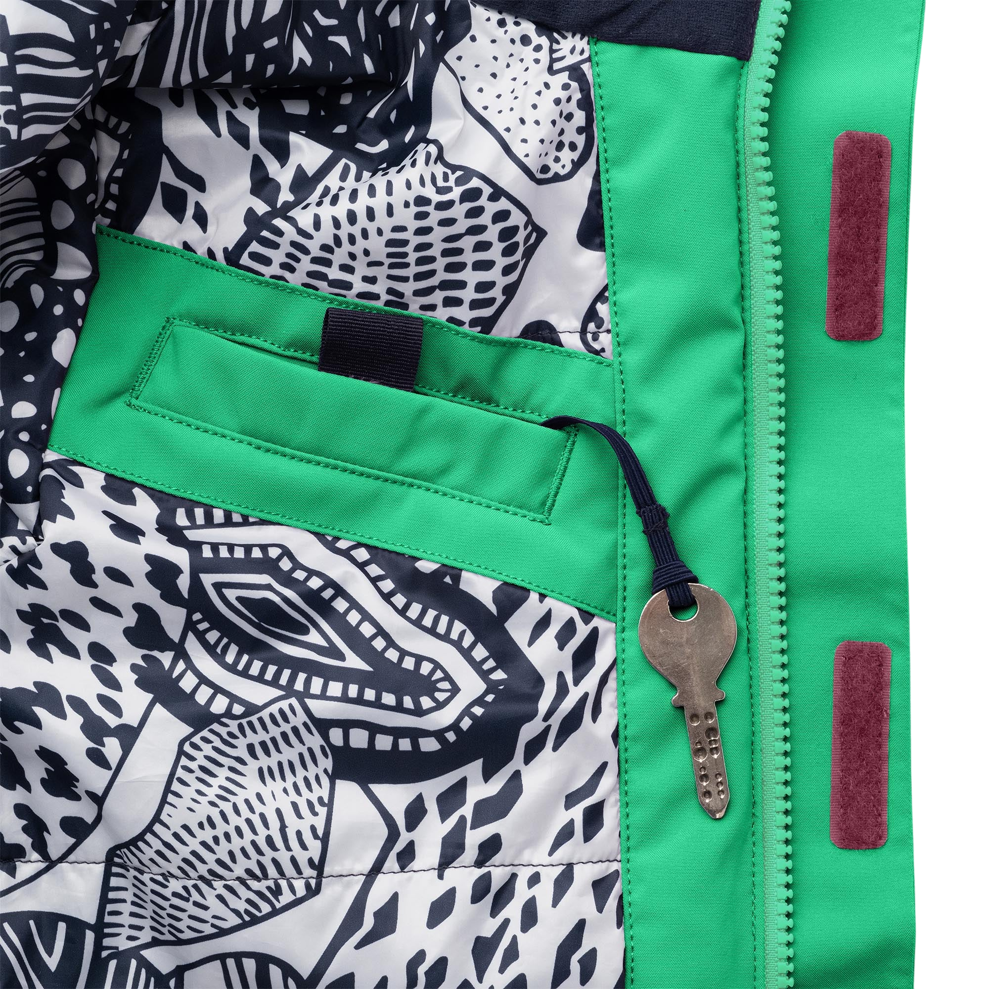 Skijacke Neve Rana green / Manbali blue