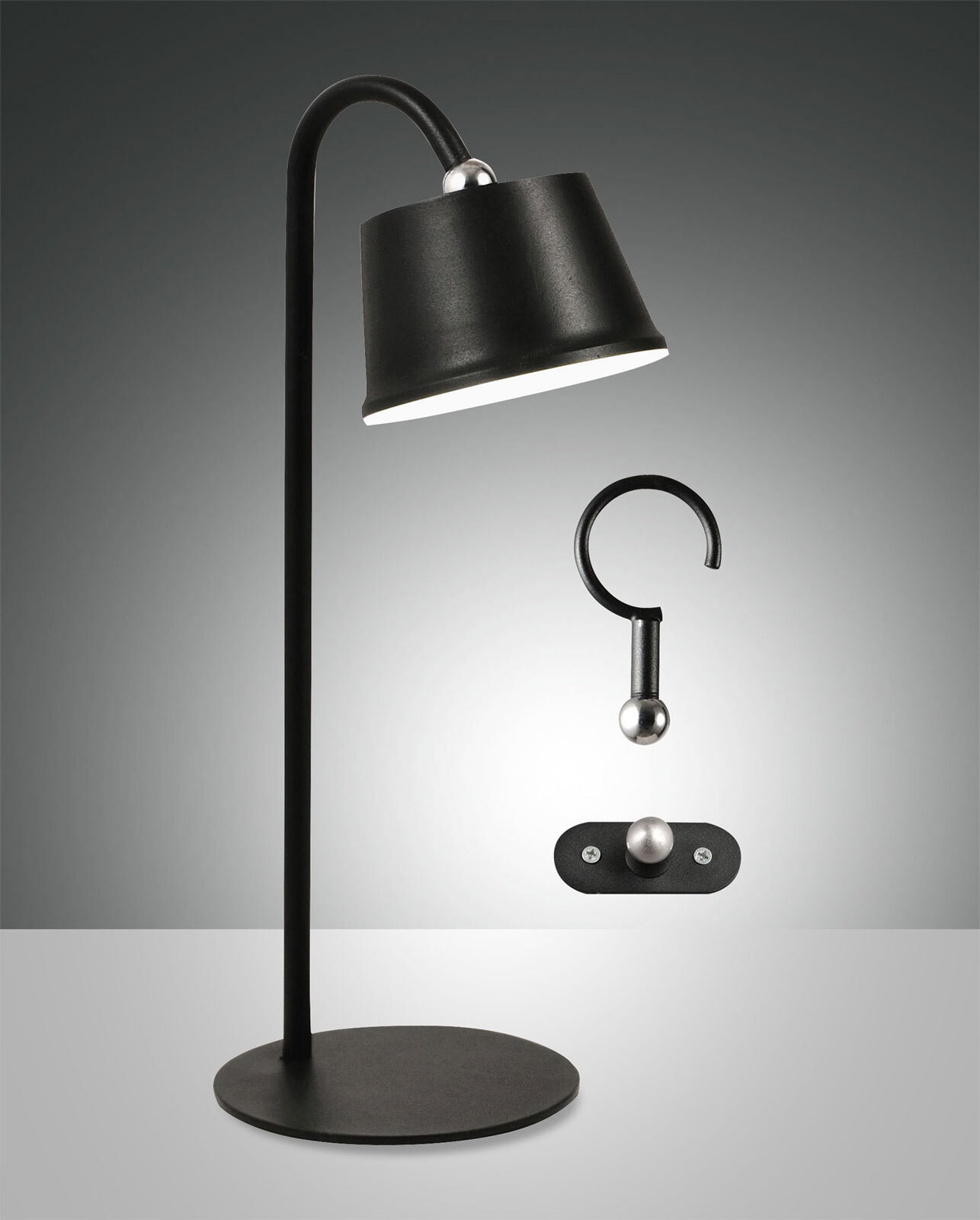FABAS LUCE Akku LED Tischlampe ARMANDA 4-teilig schwarz