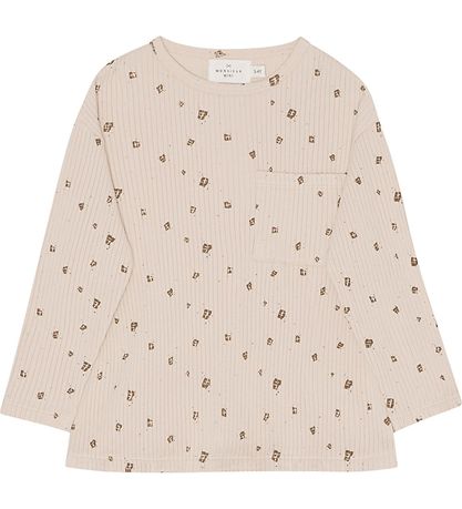 Monsieur Mini Minibluse - Off White m. Schokolade