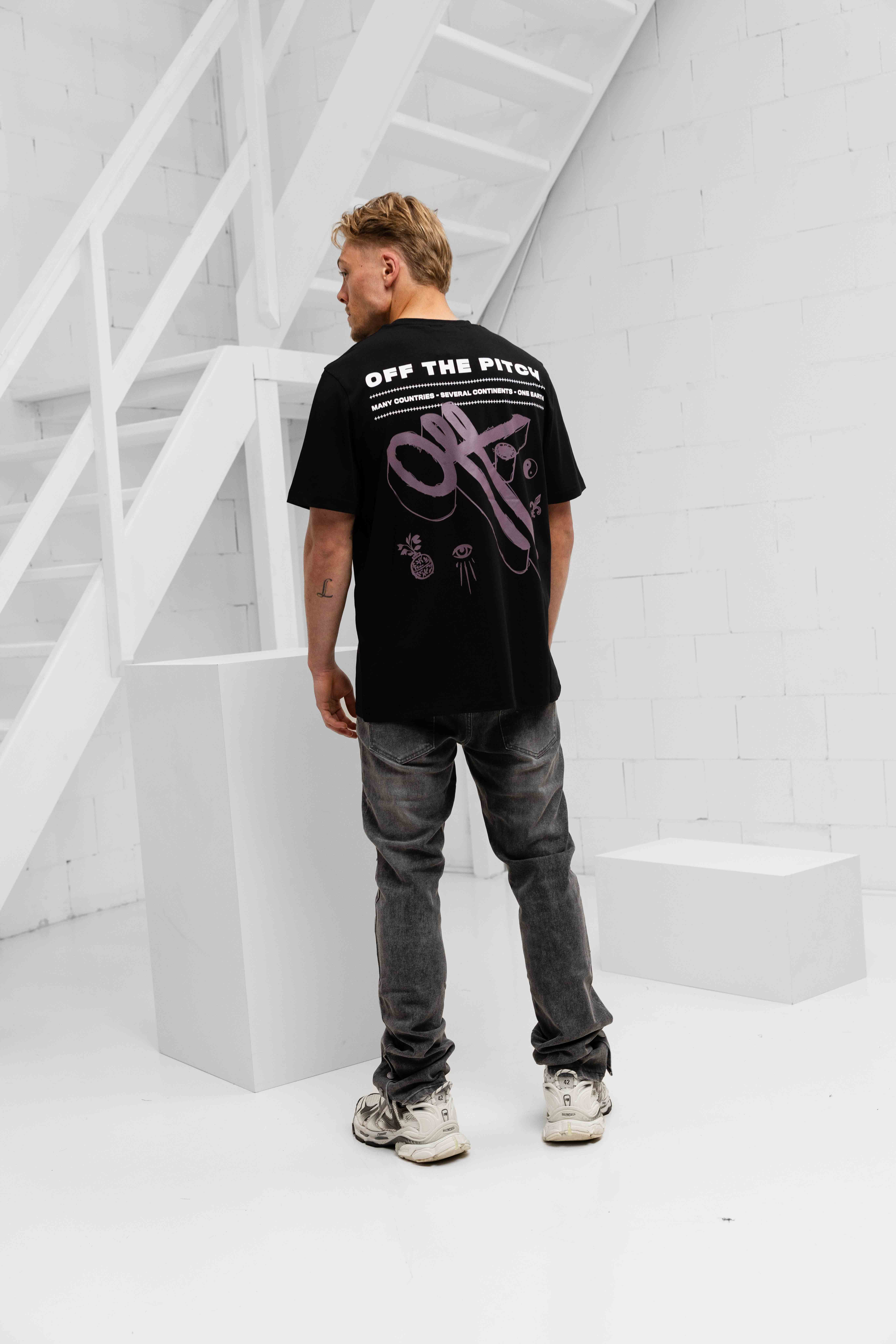Off The Pitch Element T-Shirt Heren Zwart