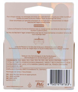 Gillette Venus Satin Care Huid & Schaamhaar Navulmesjes 4ST
