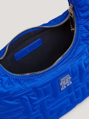 Bolsa Hobo de Ombro Chic com Monograma e Reciclada