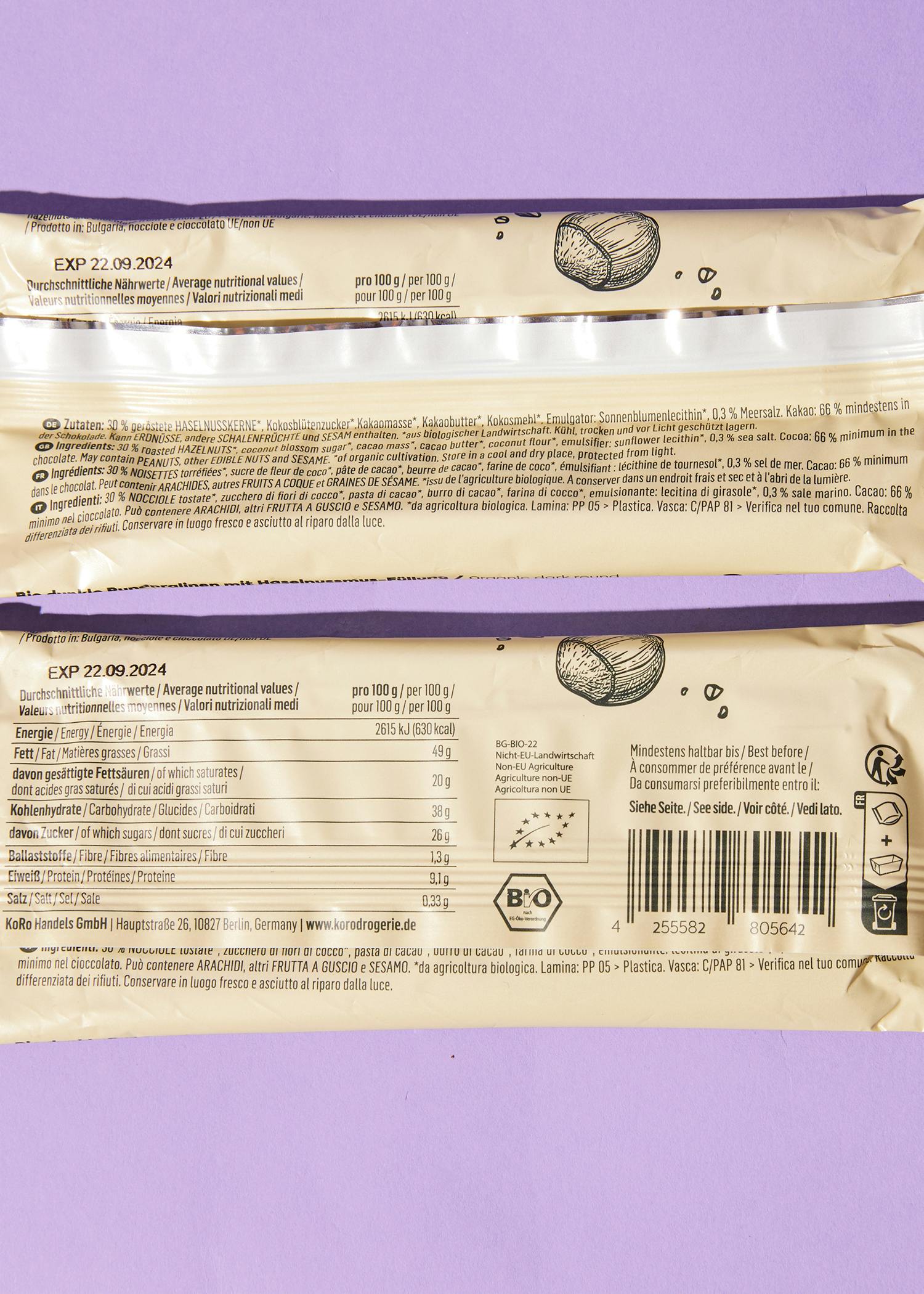 Bio Nut Butter Cups Salty Hazelnut 3 x 13 g