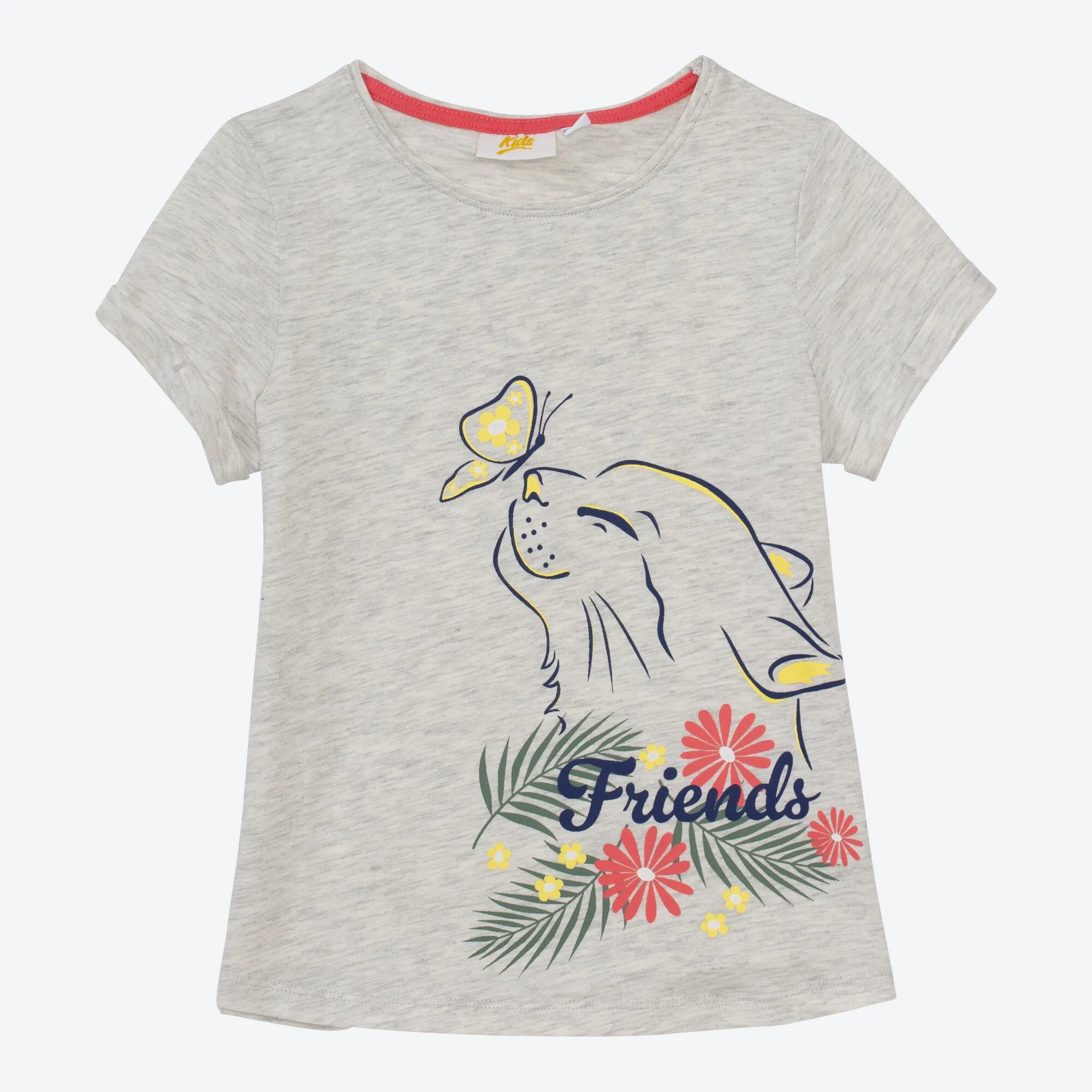Mädchen-T-Shirt mit Katzen-Aufdruck