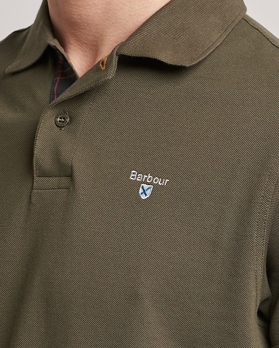 Barbour Lifestyle Tartan Pique Polo Olive