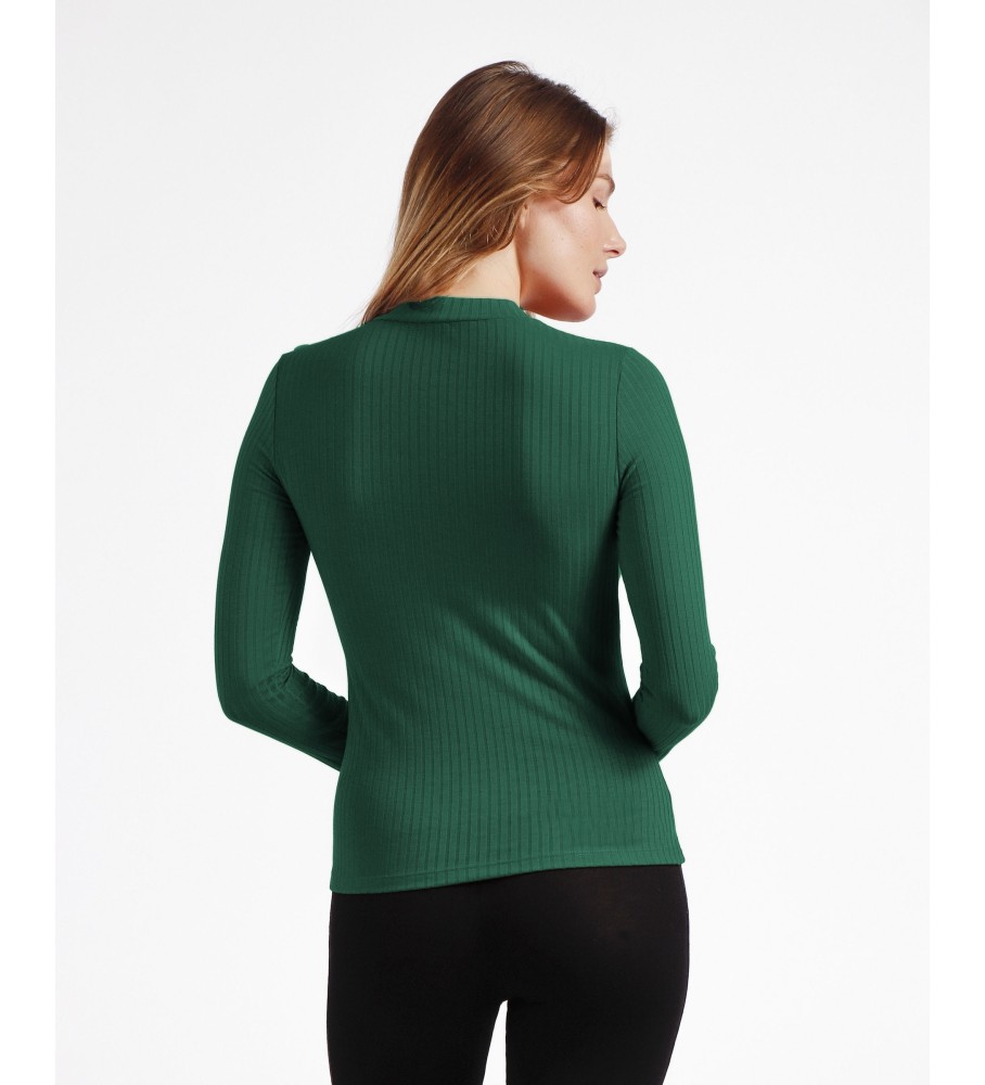 Camiseta de manga comprida Admas Warm Rib Perkins Green