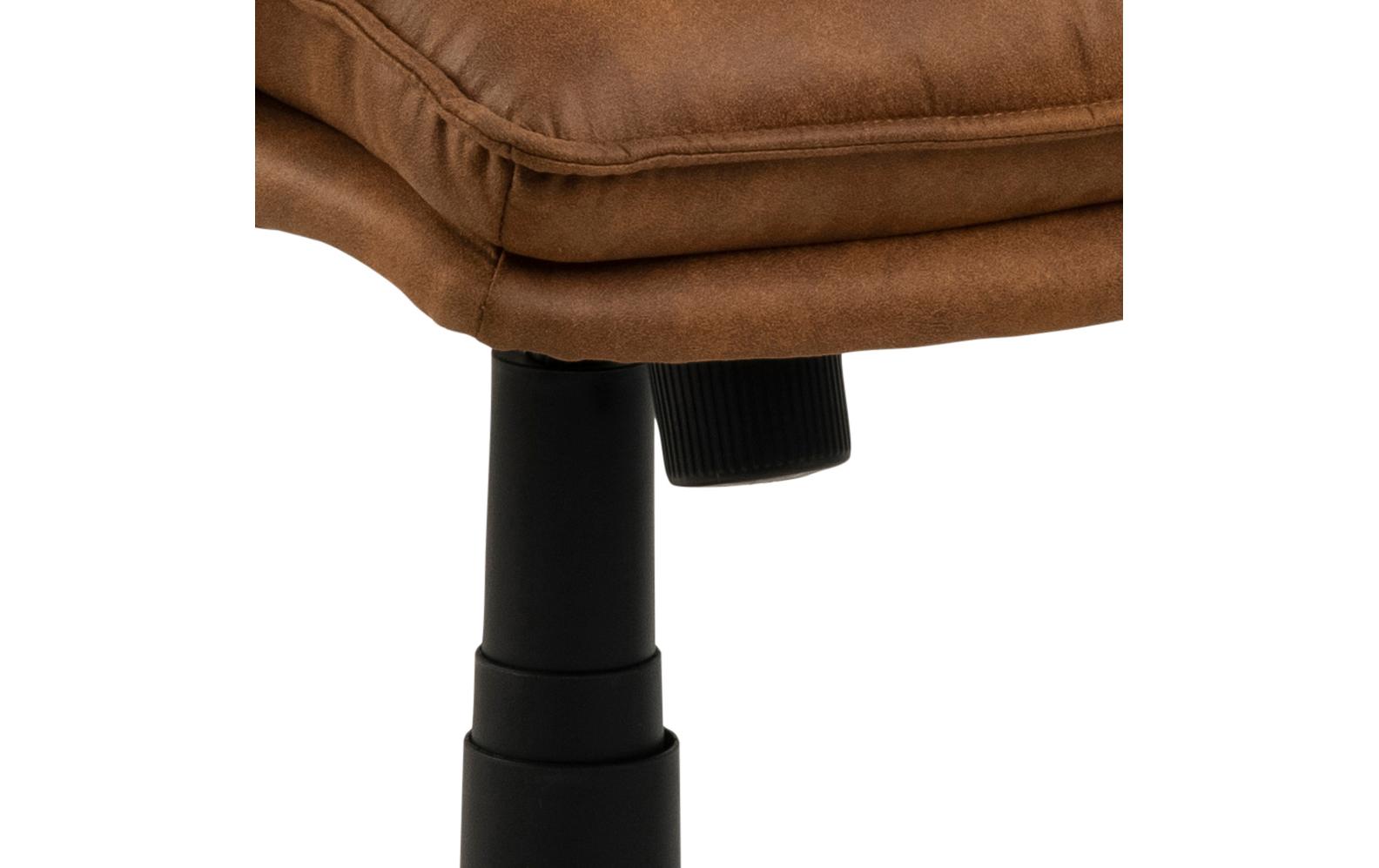Bürostuhl Brad, mit Armlehnen und Bremsrollen, Camel<br>Moderner Schreibtischstuhl in edler Optik