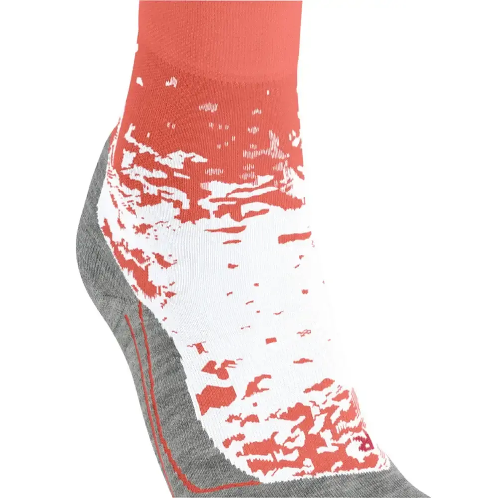 Falke RU4 Endurance Hardloopsokken Rood/Wit Dames