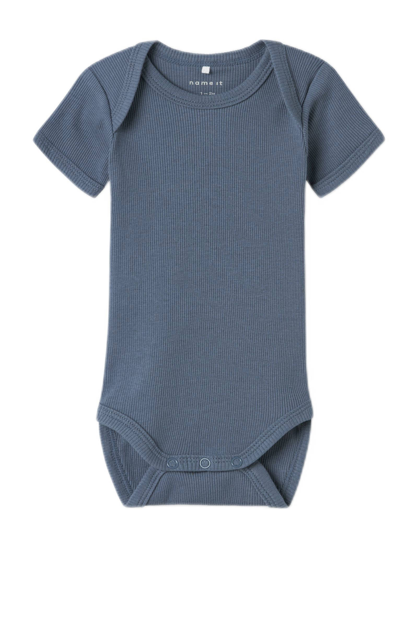 NAME IT romper NBNBODY - set van 3 blauw/bruin