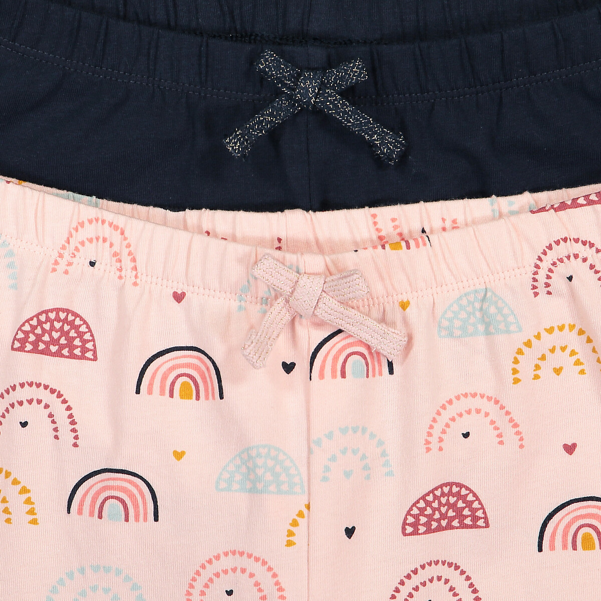 COLEÇÃO LA REDOUTE<br>Conjunto de 2 pijamas de algodão com estampa de arco-íris