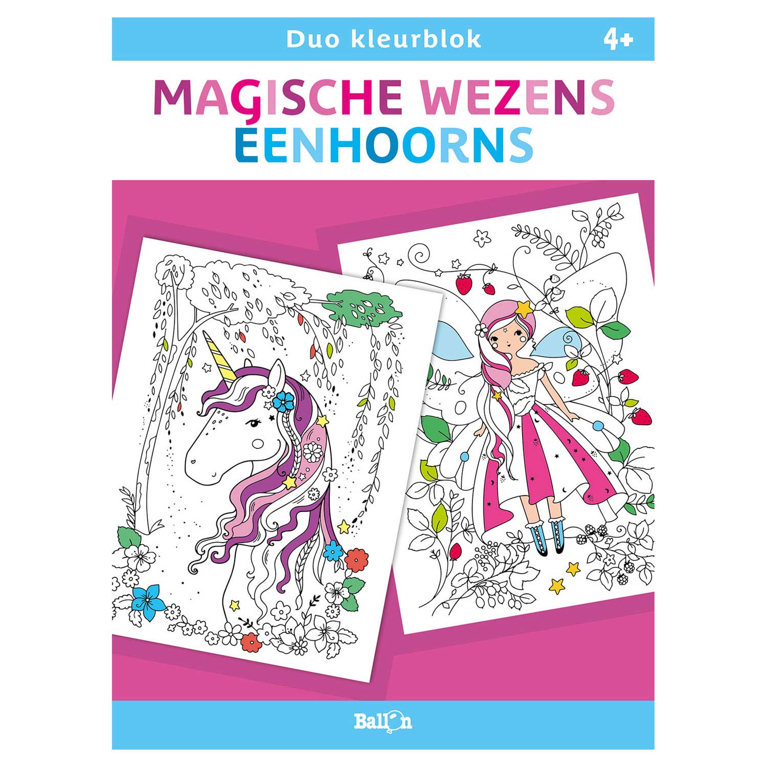 Duo kleurblokken - Magische wezens en Eenhoorns