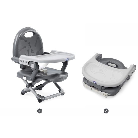 Rehausseur Pocket Snack   Dark Grey        de               Chicco