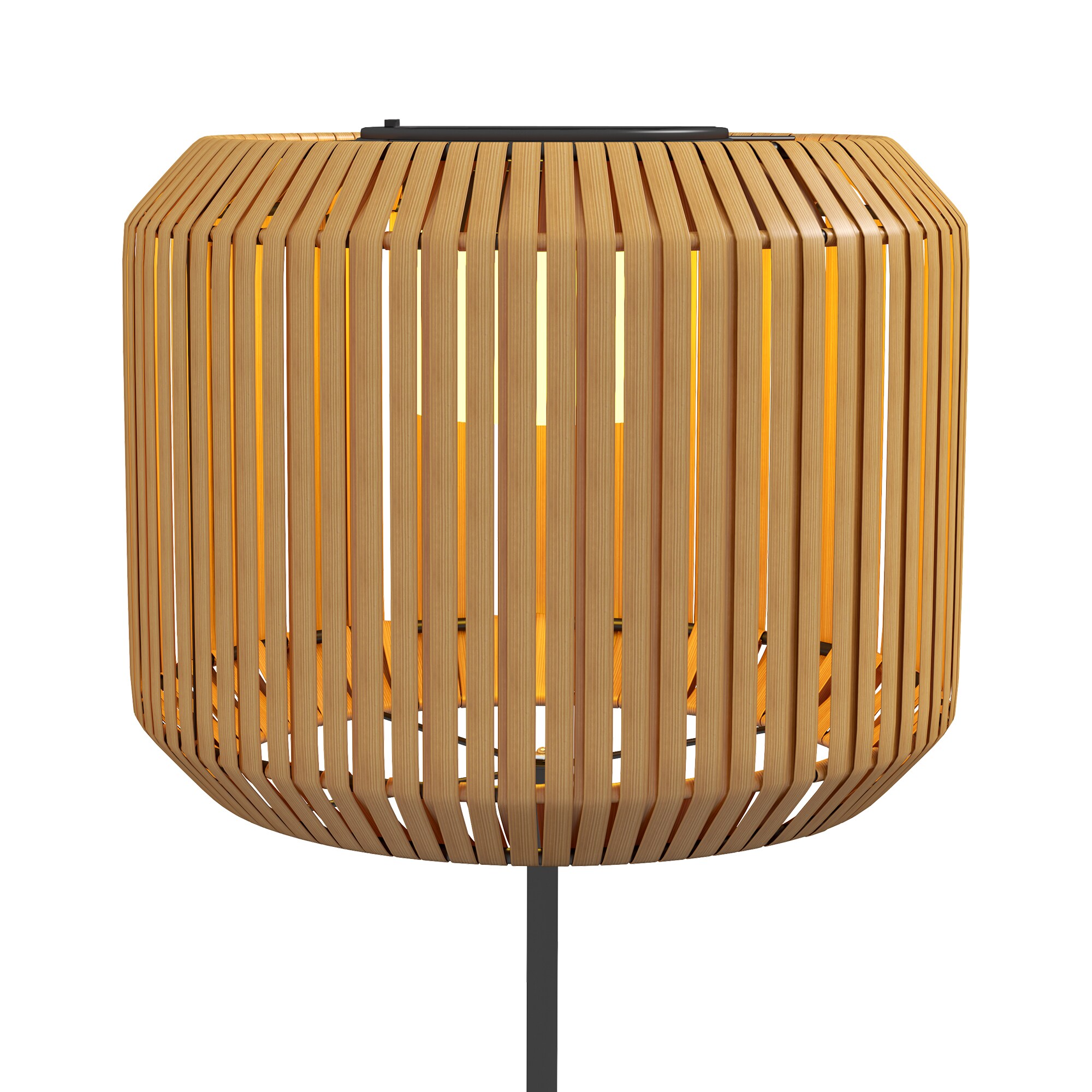 Outsunny Outdoor Stehleuchte mit Solarenergie betrieben gelb Ø34 x H130cm