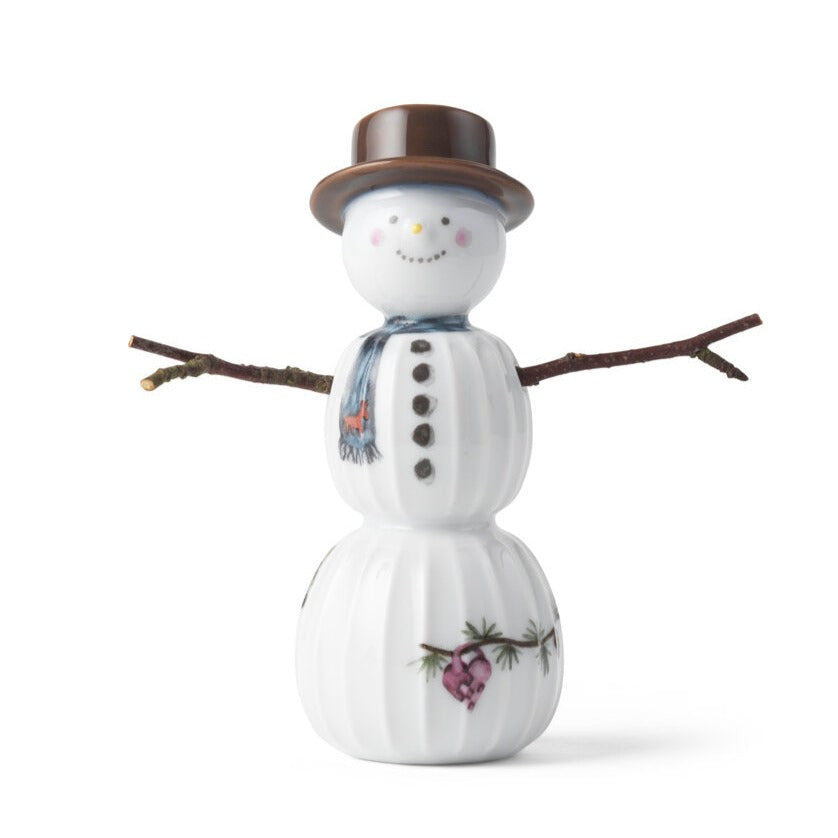 Kähler  Hammershøi Christmas Snemand figur, hvid - H11.5