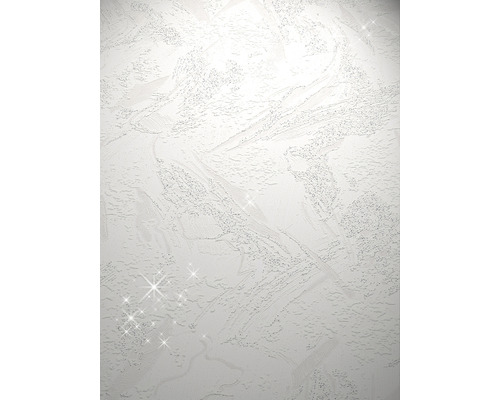 Schuimbehang 97491 pleisterstructuur glitter wit