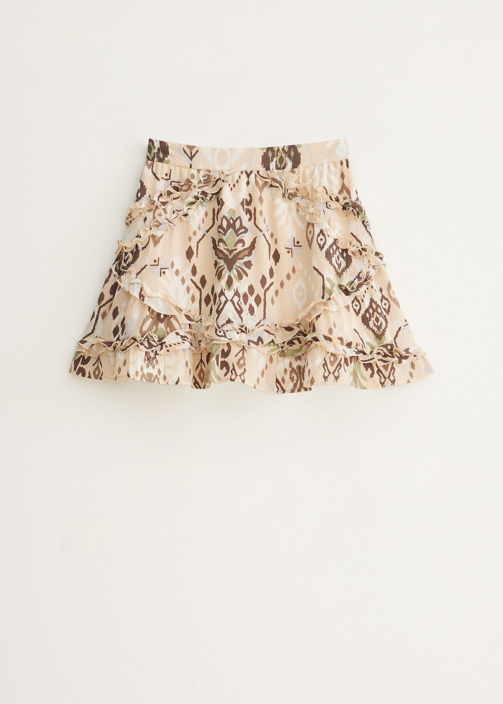 Mini rok met ruffles