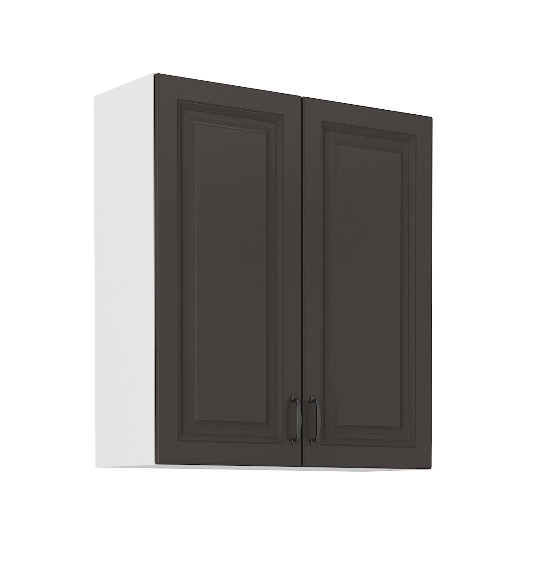 Hängeschrank 80 cm Stilo Grau Küchenzeile Küchenblock Küche Landhaus Höhe 90 cm