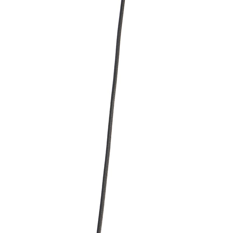 Design hanglamp zwart met smoke glas 3-lichts 226 cm - Qara