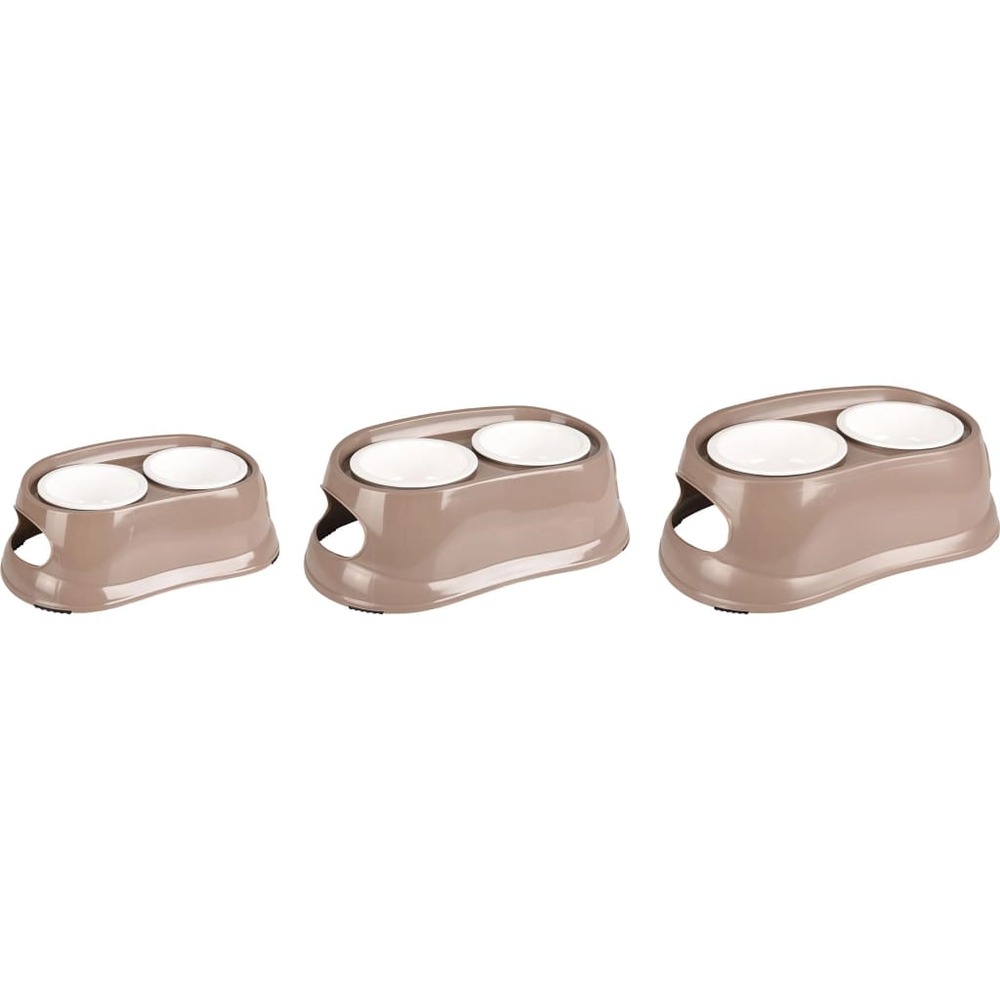 Bol à nourriture mangi taupe 2x675 ml
