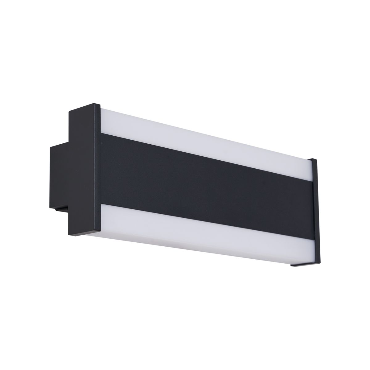 Moderne wandlamp zwart 30cm incl. LED CCT IP54 - Vanya