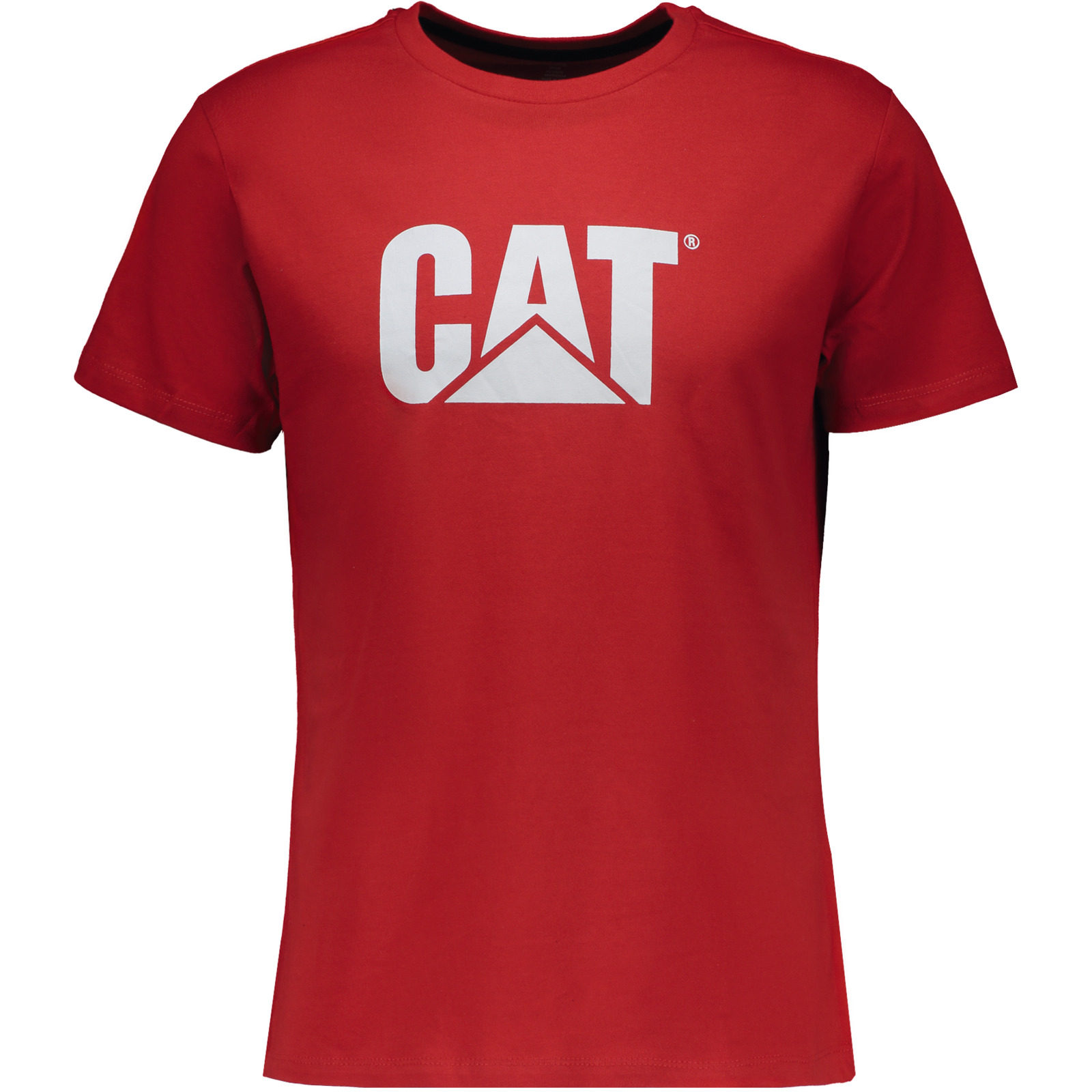 Cat Herren-T-Shirt Original Fit Logo M, rot