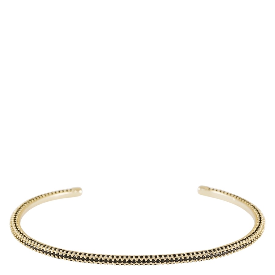 Snö Of Sweden Naomi Small Stone Cuff Bracelet Gold/Black