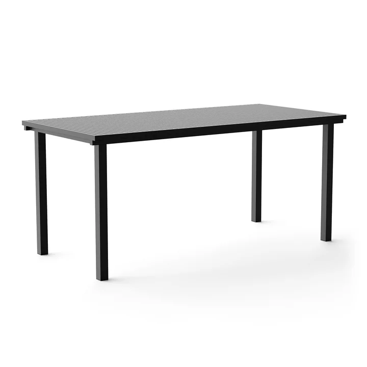 NINE - 19 Outdoors Dining Tisch, rechteckig, 167 x 80 cm, schwarz