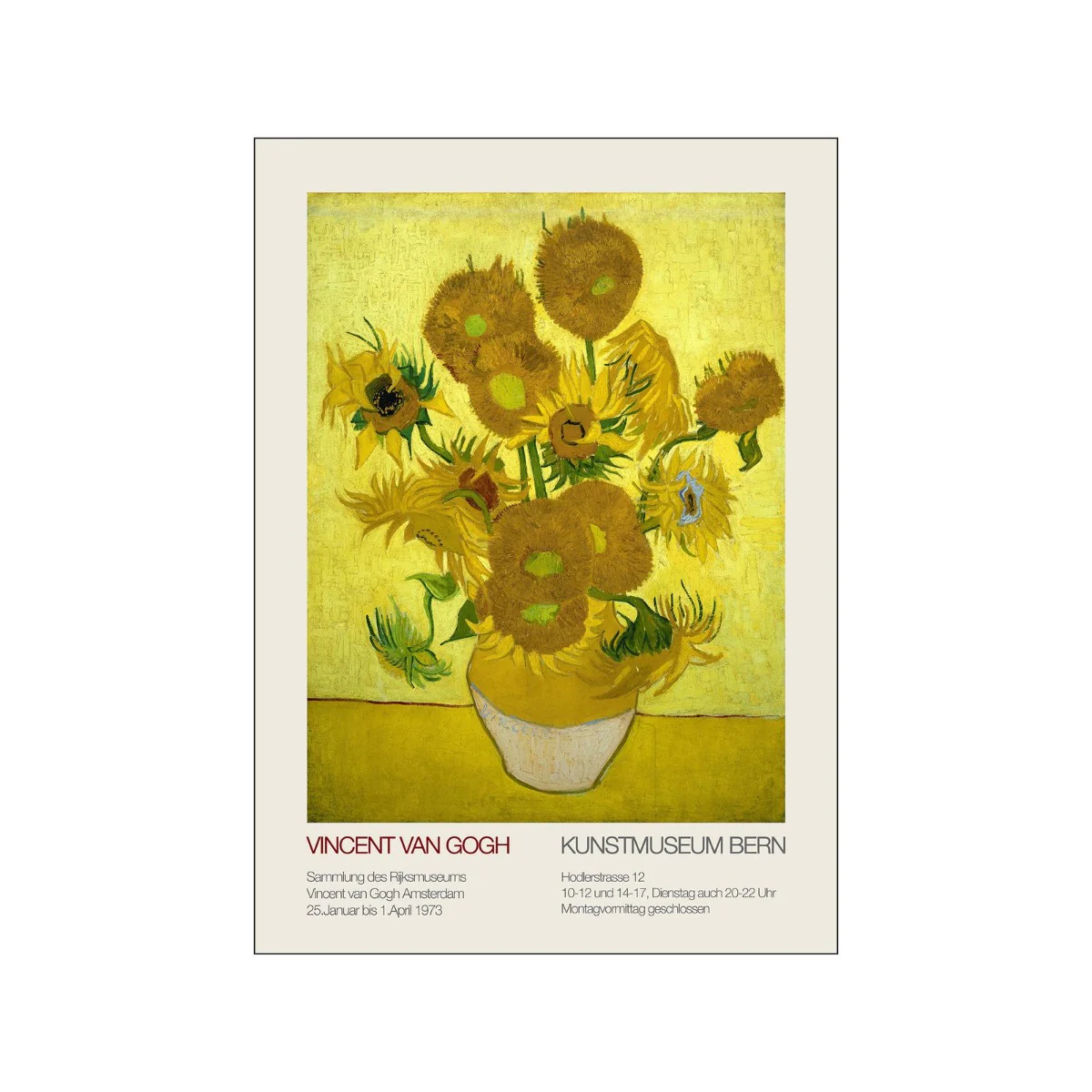 Poster & Frame  Vincent van Gogh x PSTR Studio plakat, Sunflowers - 30x40 cm.