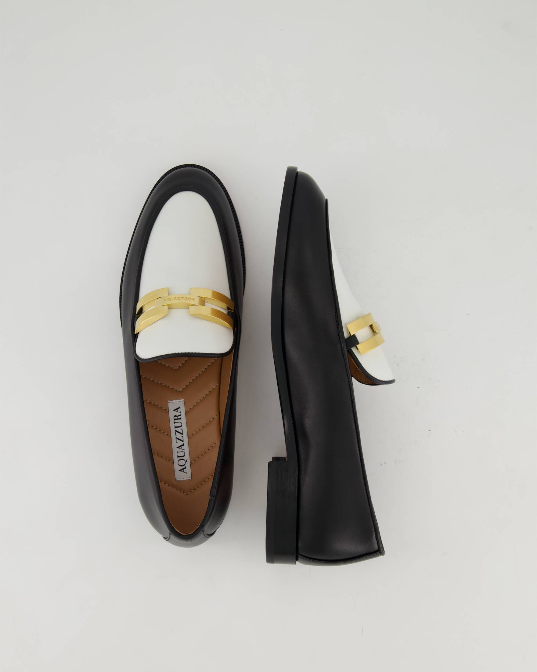 Aquazzura| Damen Loafer BRANDI MOCASSIN BICOLOR NAPPA