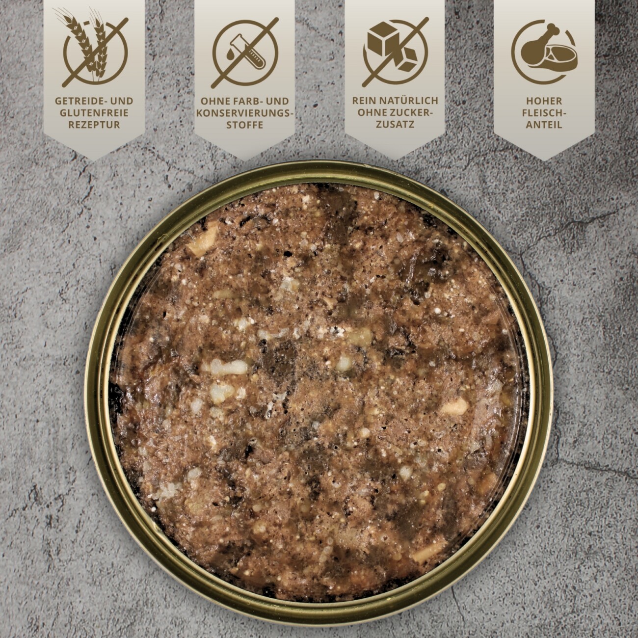 Lyra Pet Lecker.Pet Luna's Saftige Fleischmahlzeit mit Lamm Hundefutter Nassfutter 6x400 g