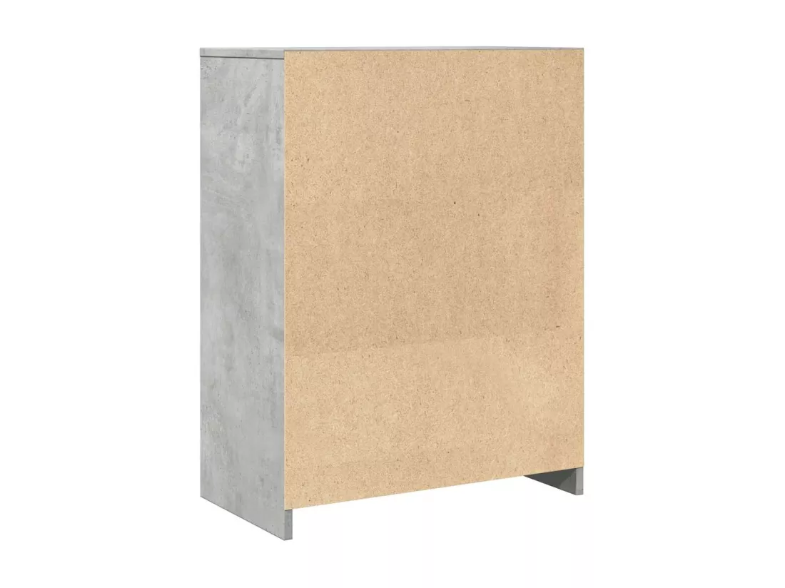 Armoire de salle de bain Gris béton 60x33x80 cm Aggloméré