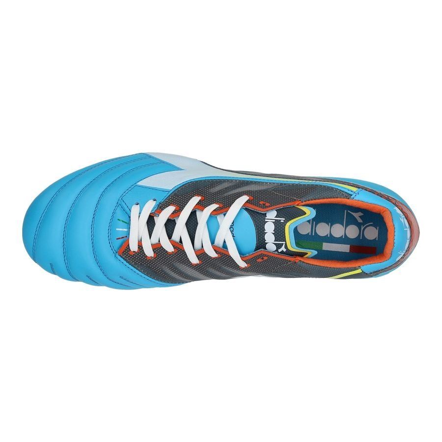 Diadora Brasil Elite Veloce GR ITA LPX FG - Bleu/Blanc/Orange